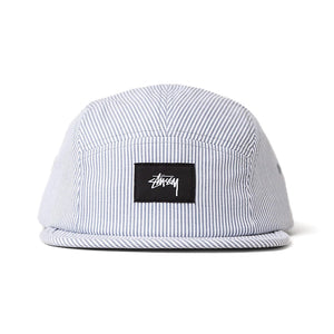 SEERSUCKER CAMP CAP GREY 132835-GREY  STUSSY 