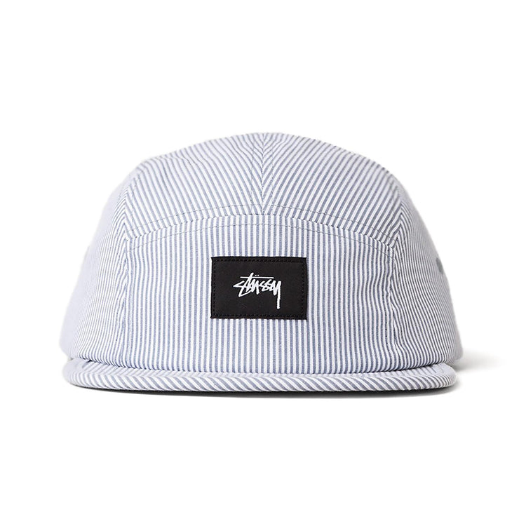 SEERSUCKER CAMP CAP GREY 132835-GREY  STUSSY 