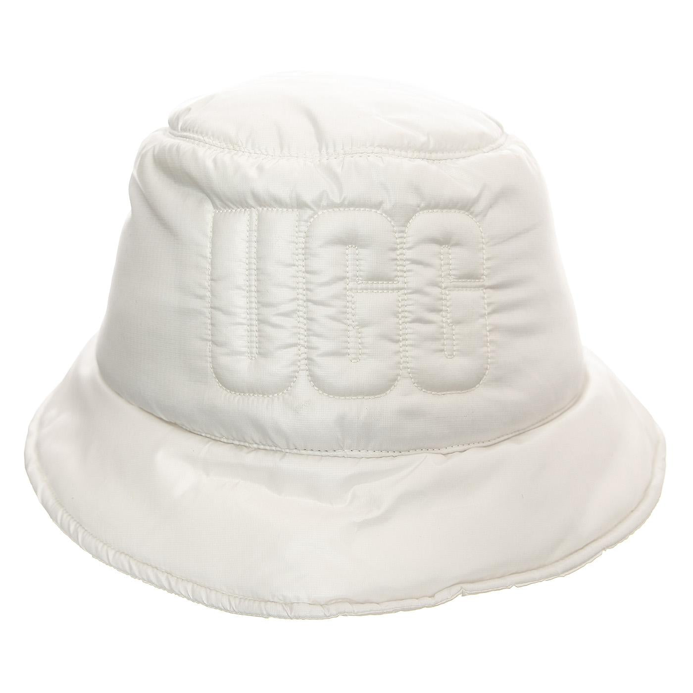 W AW Quilted Logo Bucket Hat Nimbus - Cappello da Pescatore Bianco UGA21628-NMB  UGG 
