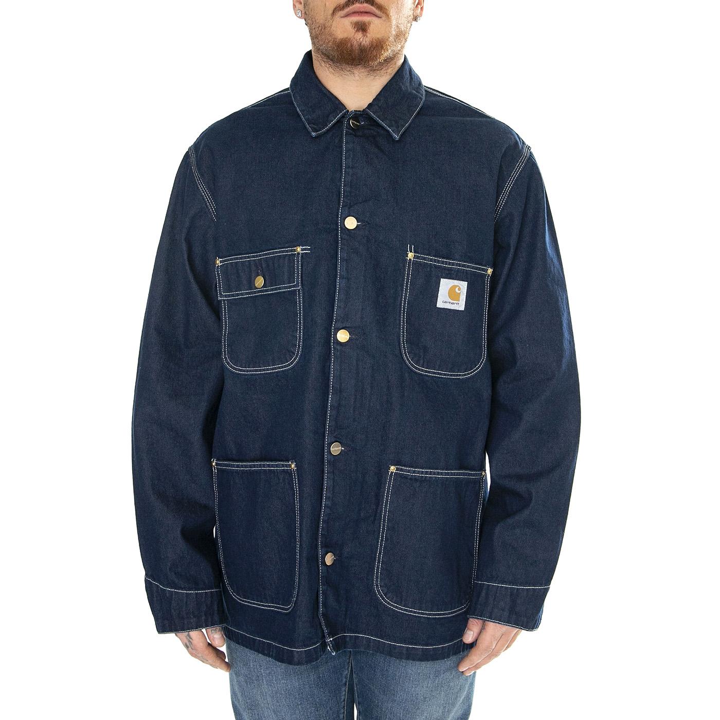 OG Chore Coat Blue /one wash - Giacca Denim Jeans Uomo Blu I031896.012Y  CARHARTT WIP 