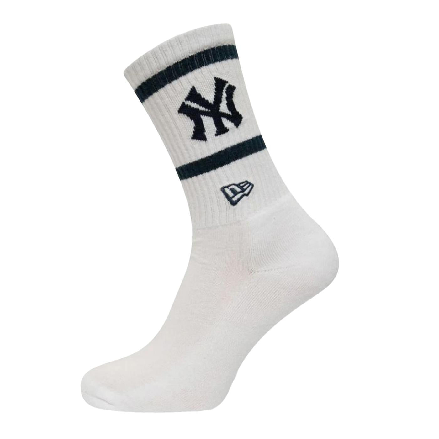 MLB Premium Socks New York Yankees - Calzini Bianchi con Logo 13113632 WHT NEW ERA 
