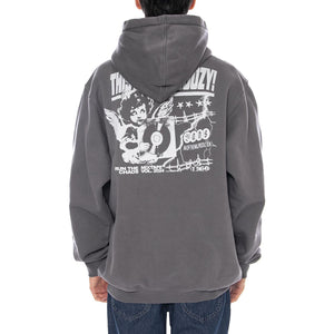 Earthbound Loose PO Fleece -- Felpa con Cappuccio Grigia VN000RD7 1O71 VANS 