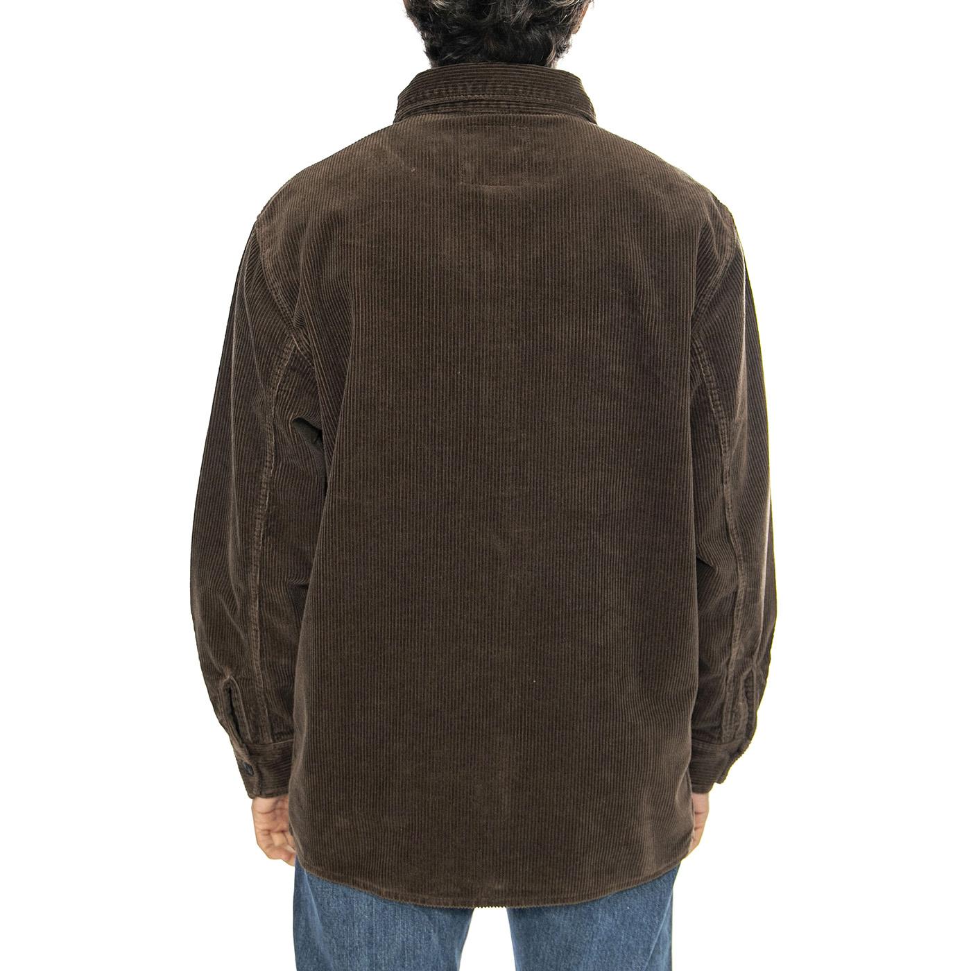 Ander Shirt LS Rain Drum - Camicia in Velluto Uomo Marrone I032605.1WW.06.  EDWIN 