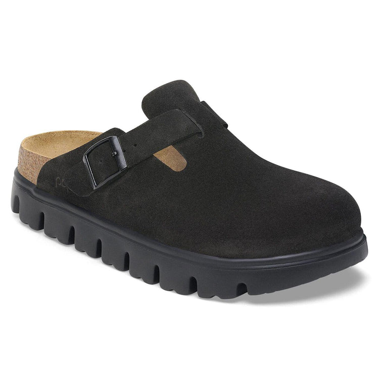 Boston Chunky black, Suede Leather - Sandali Donna Neri 1028317  BIRKENSTOCK 
