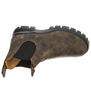 2239 Rustic Brown Leather Brown & Black - Stivaletti Profilo alla Caviglia Uomo Marroni 2239 RUSTIC BROWN LEATHER-FW22  BLUNDSTONE 