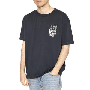 CJ Graphic Tee Dark Navy - Maglietta Girocollo Uomo Blu 112362911  WRANGLER 