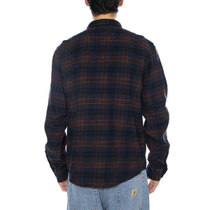 Clean Western Shirt Luxe Rivet Navy - Camicia a Quadri Uomo Blu / Multicolore 112371318  LEE 