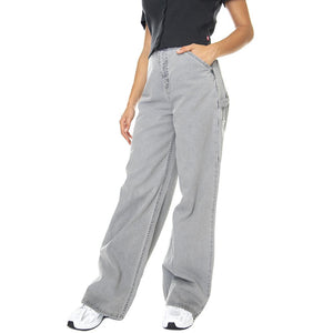 W' Jens Pant Enzian faded - Pantaloni Denim Jeans Donna Grigi I030490-0WJFH  CARHARTT WIP 