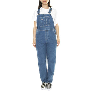 Dickies Classic Denim Bib W Classic Blue - Salopette Donna Denim Jeans Blu DK0A4XYCCLB1  DICKIES 