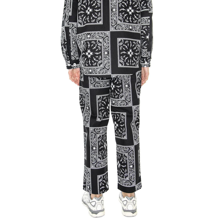 M' Bandana Chino Pant Black - Pantaloni Uomo Neri / Multicolore PNT0020BLK  DOOMSDAY 
