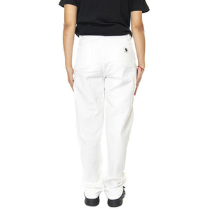 W' Pierce Pant Straight Wax Faded - Pantaloni Denim Jeans Donna Bianchi I030289-D6FH  CARHARTT WIP 
