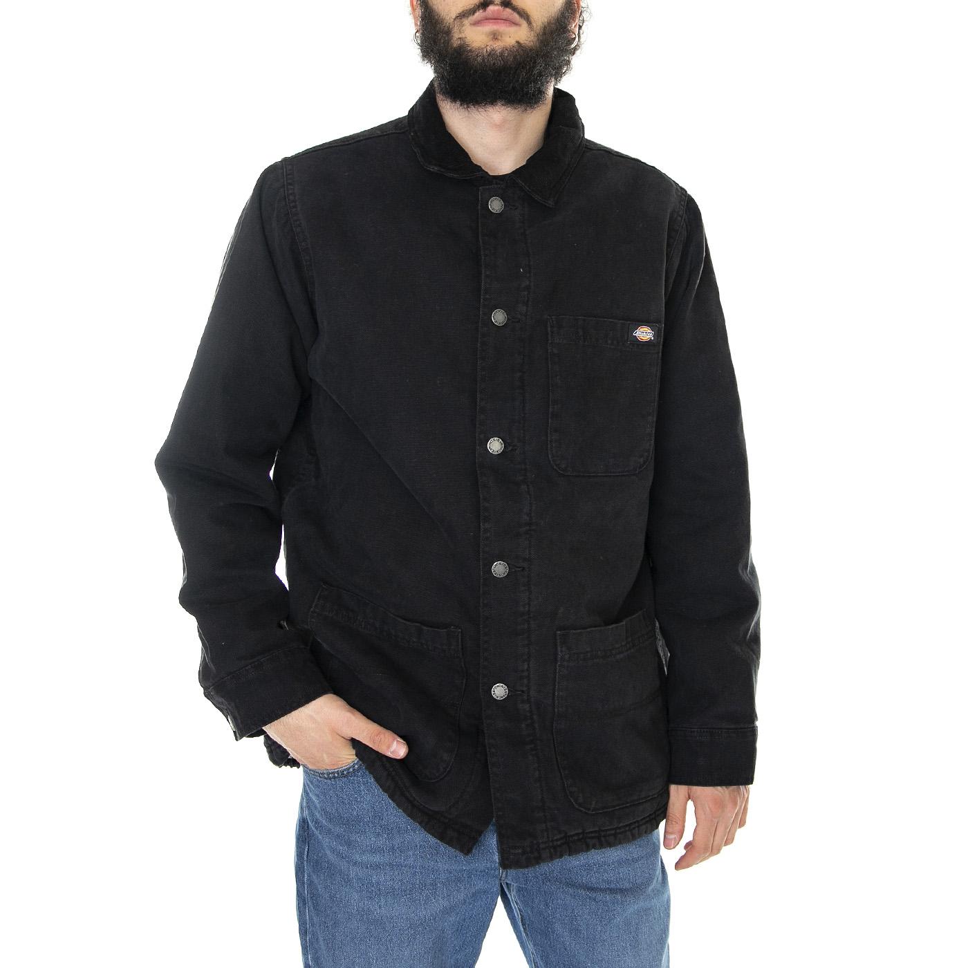 Dickies Duck Canvas Chore Black - Giacca Invernale Uomo Nera DK0A4XGAC401  DICKIES 