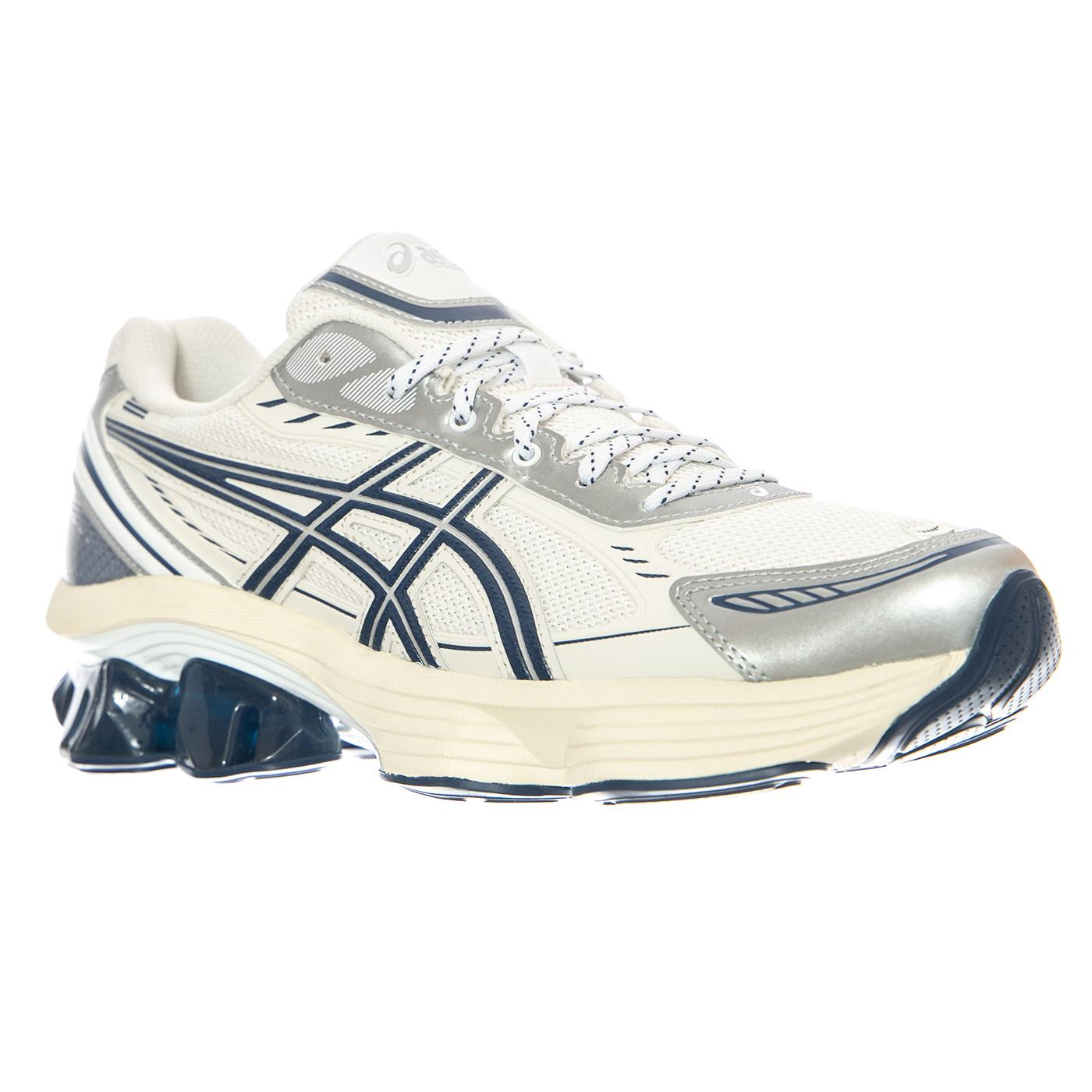 Gel-Kinetic Fluent - White / Independence Blue - Scarpe Stringate Uomo Bianche 1203A591-104 WHITE/INDEPENDENCE BLUE ASICS 