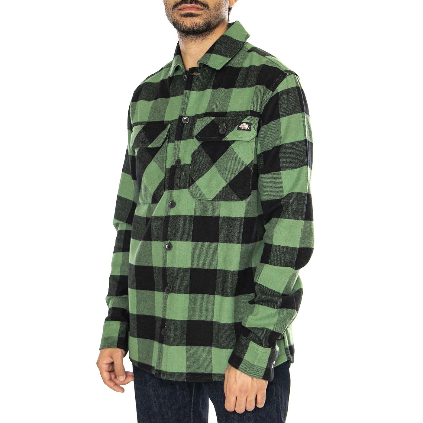 Sacramento Shirt Elm Green - Camicia Uomo Multicolore DK0A4XDZK17  DICKIES 