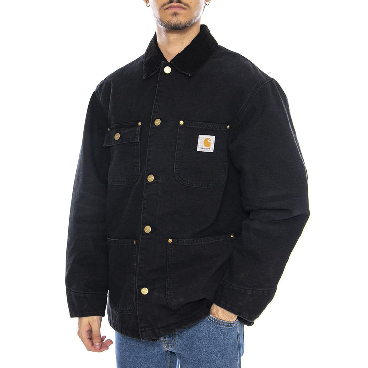 OD Detroit Chore Coat Black / Black - Giacca Uomo Nera I035613.00E4O  CARHARTT WIP 