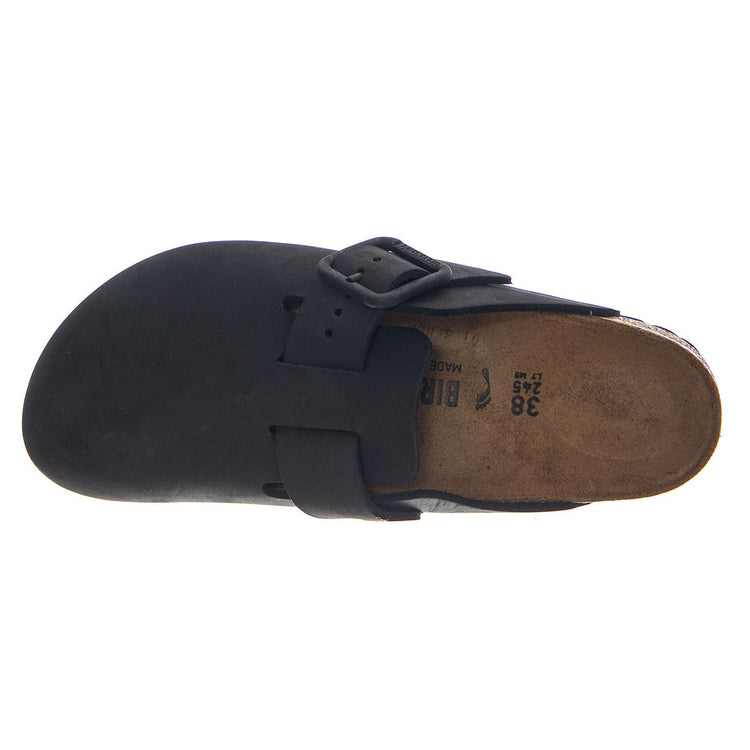 BOSTON WB NUBUCK LEATHER NARROW FIT BLACK - Sandali Uomo / Donna Neri 1031575 BLK BIRKENSTOCK 