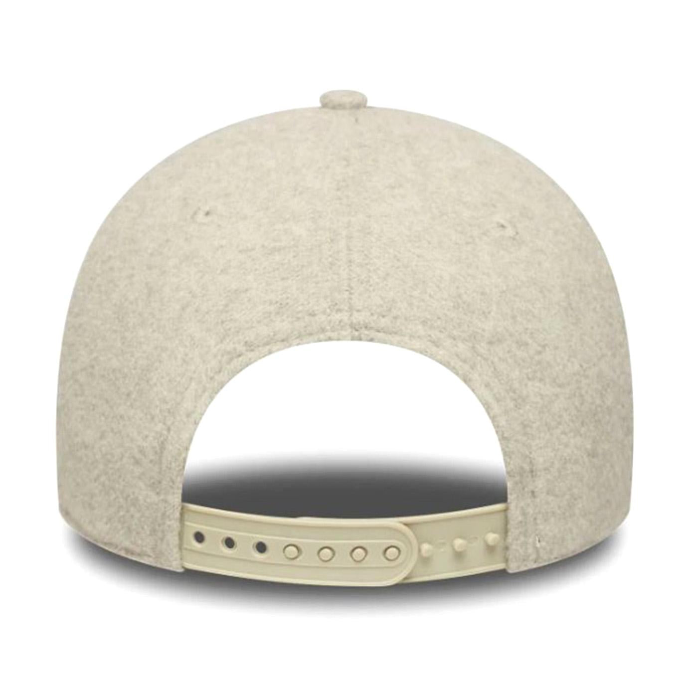 Melton Wool 9FORTY® New York Yankees Stone / White - Cappellino con Visiera Uomo Beige / Bianco 60758974 STNWHI NEW ERA 