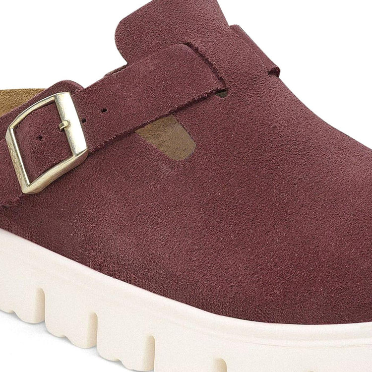 Boston Chunky Berry Crush, Suede Leather - Sandali Donna Bordeaux 1028395  BIRKENSTOCK 
