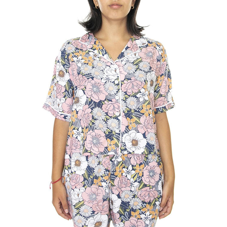 Retro Floral - Camicia Maniche Corte Donna Multicolore VN0A5LMDYRH1  VANS 
