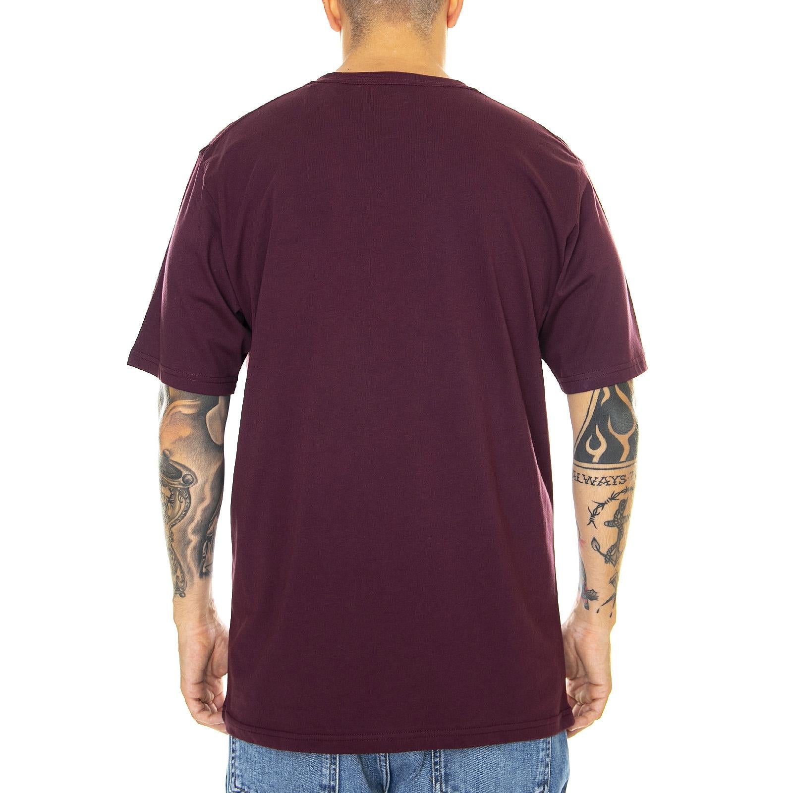 Stockdale Tee - Maroon - Maglietta Girocollo Uomo Bordeaux 06 210578-MR  DICKIES 