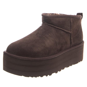 W Classic Ultra Mini Platform Burnt Cedar - Stivaletti Donna Marroni 1135092-BCDR  UGG 