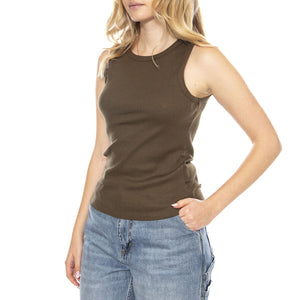 Lila Tank Top -- Top Donna Ivy Green MF10004226 8006 MINIMUM 