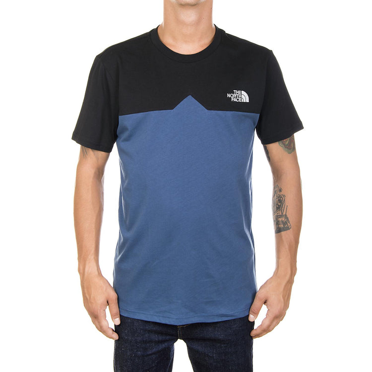 M S/S WEST PEAK TEE SH BLUE/TNF BL T92ZWYMPF  THE NORTH FACE 