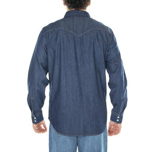 M' Barstow Western Standard Red Cast Rinse Marbled TH 2H 19 Shirt - Camicia Uomo Denim Jeans Blu 85744-0000  LEVIS 
