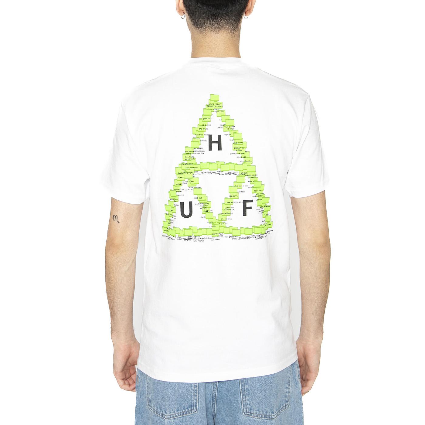 Desktop S/S Tee White - Maglietta Girocollo Uomo Bianca TS02400-WHITE  HUF 