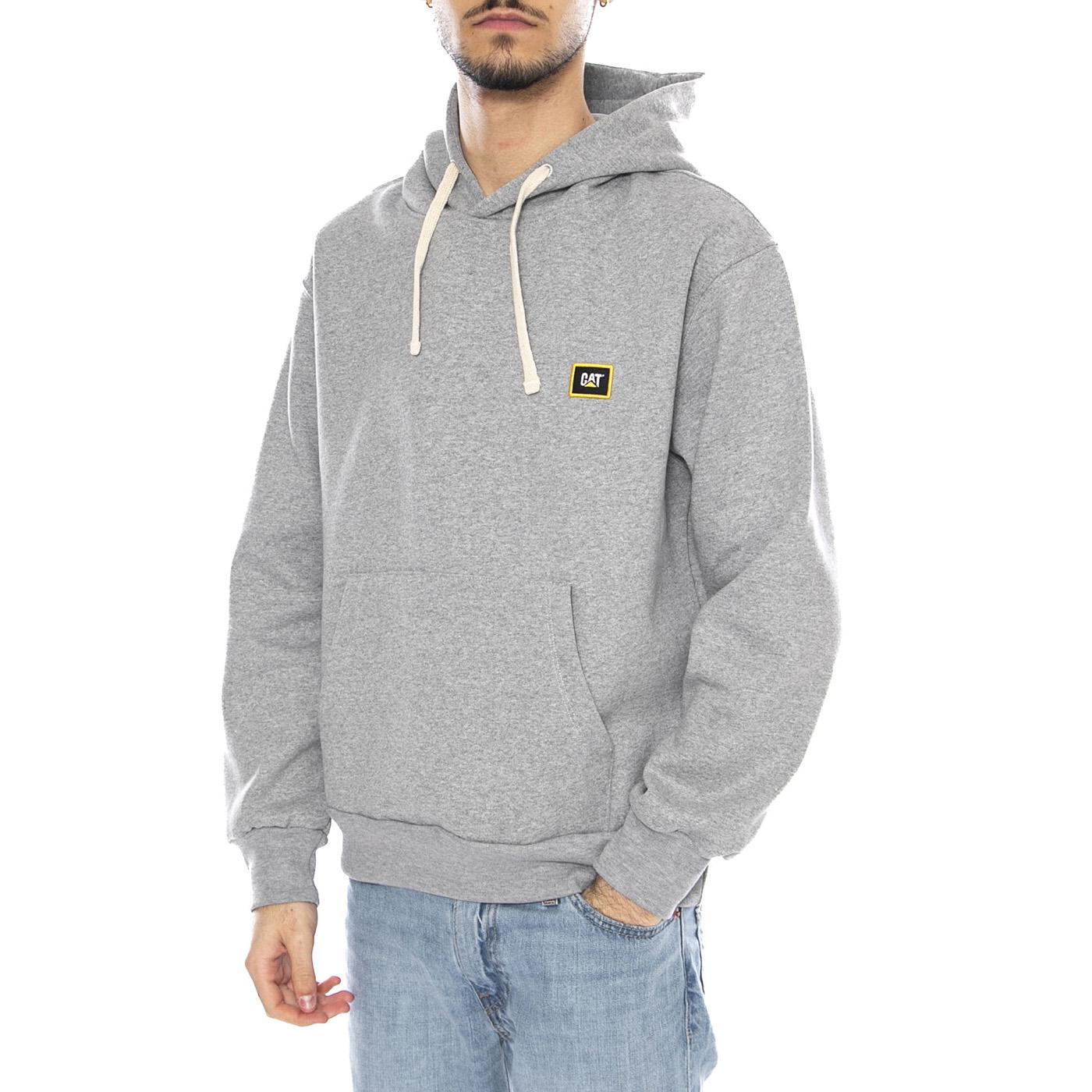 CAT Unit Hoodie -- Felpa Uomo Light Heather Grey 6010104 10831 CAT 