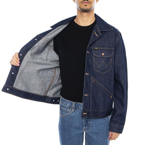 124MJ Rinse Jacket - Giacca Denim Jeans Uomo Blu 112341042-BLUE  WRANGLER 