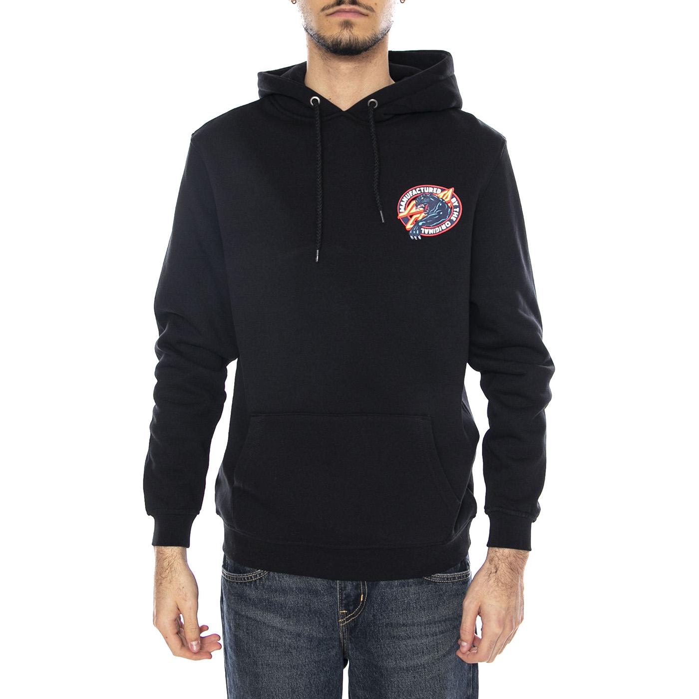 Natas SC Panther Hood -- Felpa Uomo Cappuccio Nera SCA-HDY-10027 Black SANTA CRUZ 