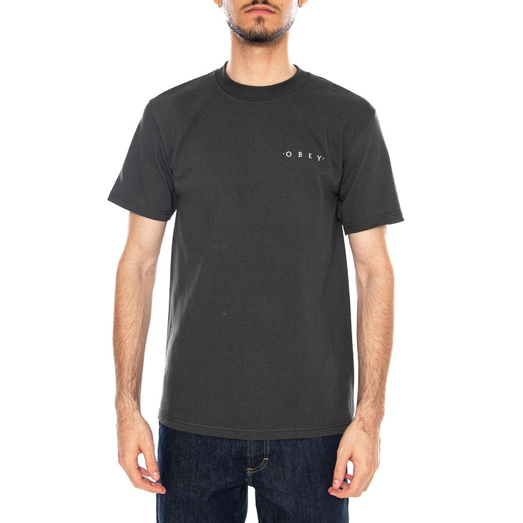 Obey Architecture of the Universe Tee Vintage Black - Maglietta Girocollo Uomo Nera 165264332 VBL OBEY 