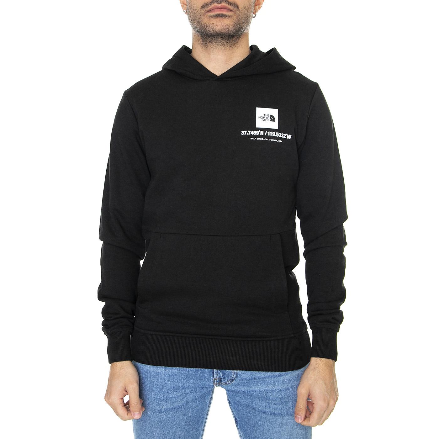 M Coordinates Hoodie EU Tnf Black - Felpa con Cappuccio Uomo Nera NF0A826UJK31  THE NORTH FACE 