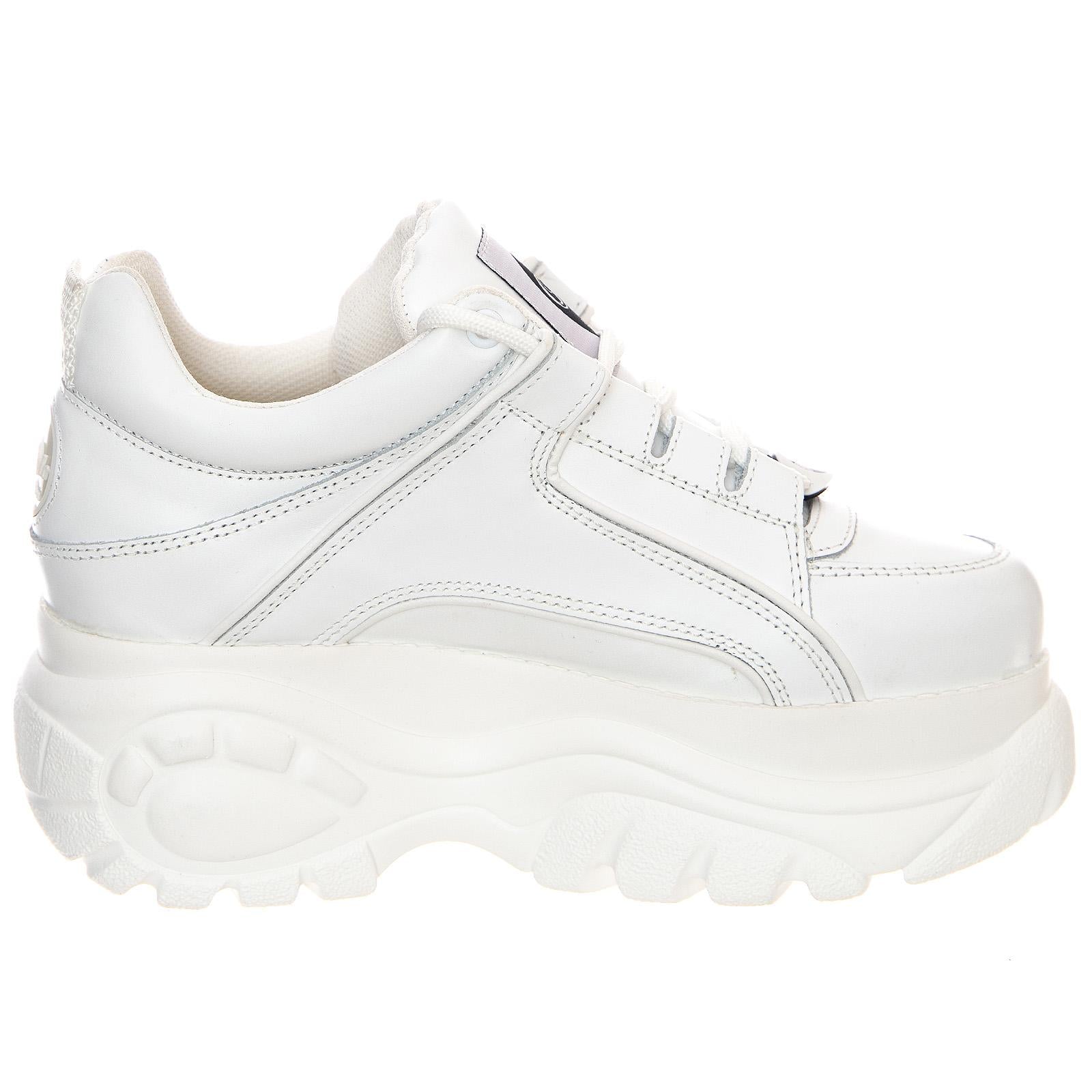 Buffalo Plateau Sneakers - White - Scarpe Profilo Basso Donna Bianche BFL1339-14-BL . BUFFALO 