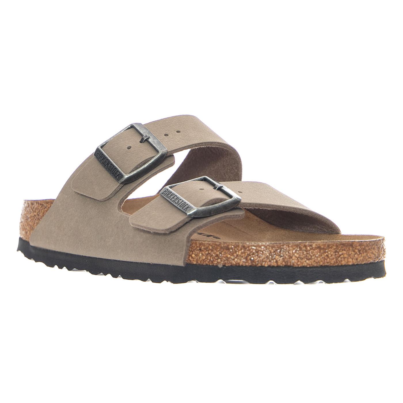 Arizona Birko Flor Narrow Fit Grey Taupe - Sandali Uomo / Donna Grigi 1032070 GTP BIRKENSTOCK 