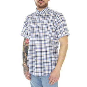 Barbour Kinson Tailored Shirt Stone - Camicia Maniche Corte Uomo Multicolore MSH5290-ST51-SS23  BARBOUR 