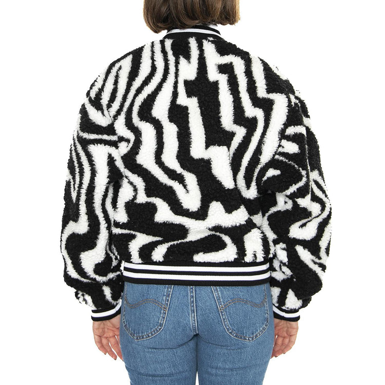 Obey Mazy Varsity Jacket Black Multi - Giacca Donna Nera / Multicolore 221800404-BKM  OBEY 
