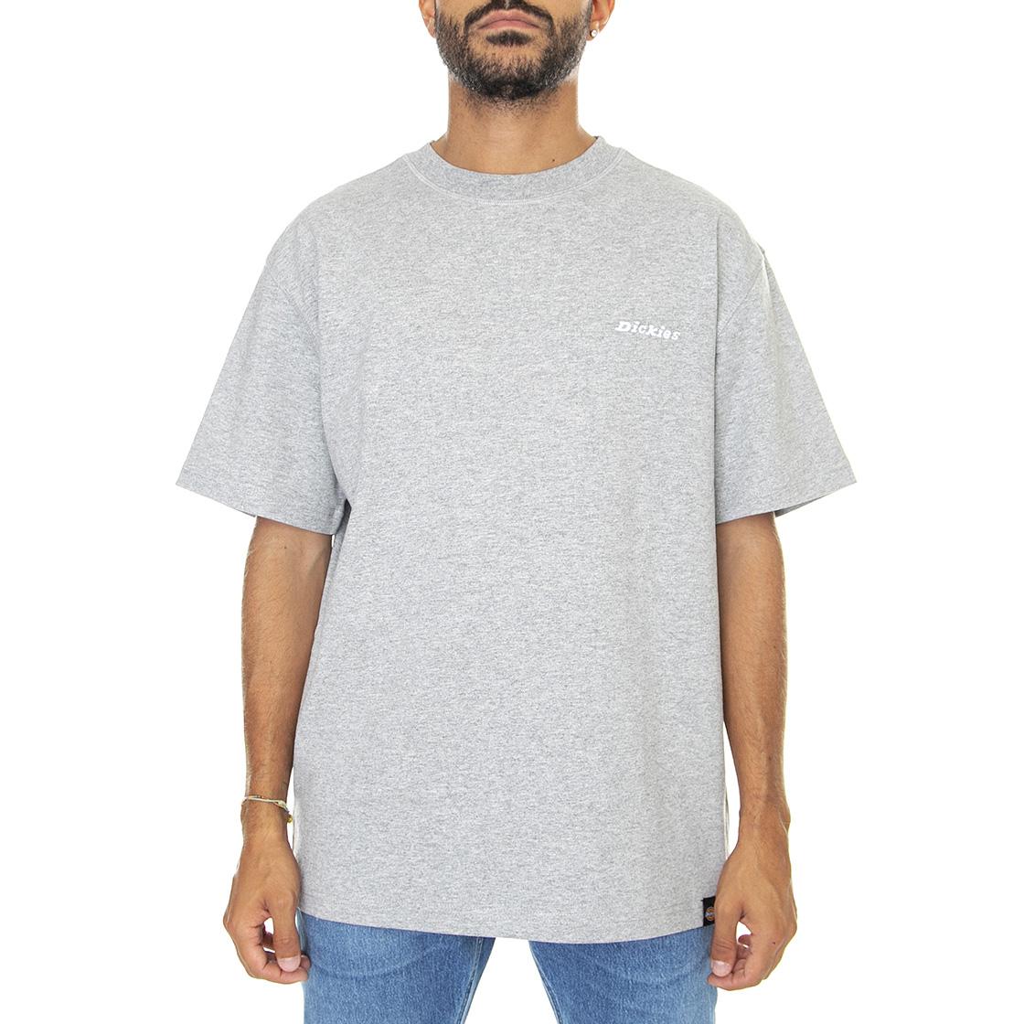 SS Loretto Tee Grey Melange - Maglietta Girocollo Uomo Grigia DK0A4X9OGYM1  DICKIES 
