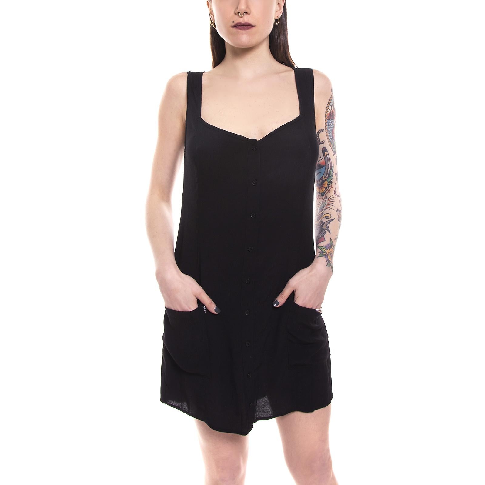 JINX DRESS WO S BLACK 401500151-BLK  OBEY 