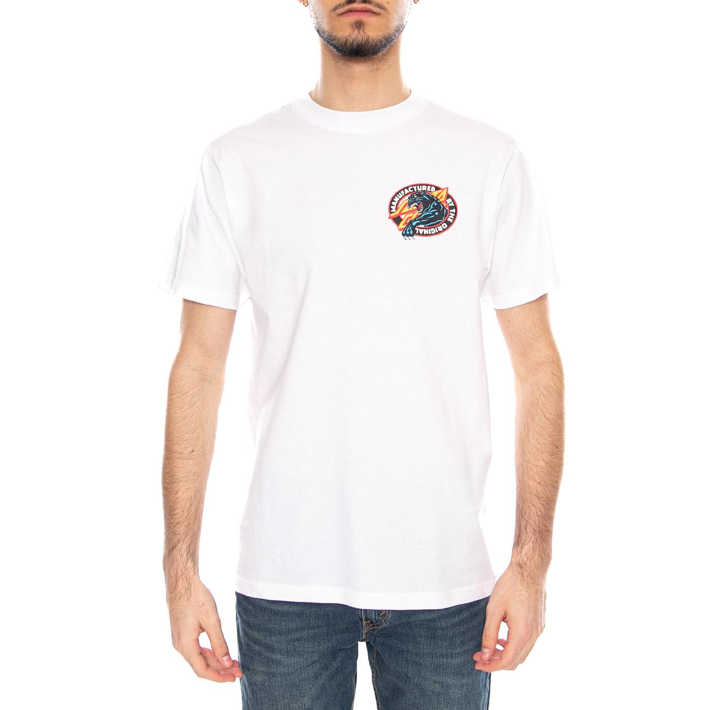 Natas SC Panther White - Maglietta Girocollo Uomo Bianca SCA-TEE-12801 White SANTA CRUZ 