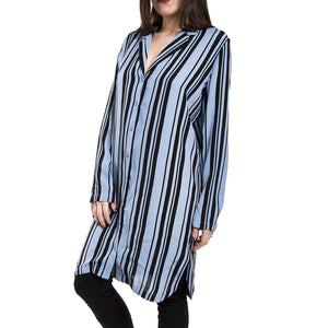 THEONE 0101 SHORT DRESS FADED DENIM 140890101-597  MINIMUM 