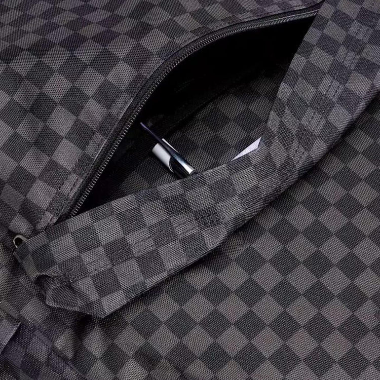 Old Skool Check Backpack Black / Charcoal - Zaino Nero / Grigio VN000H4X BA51 VANS 