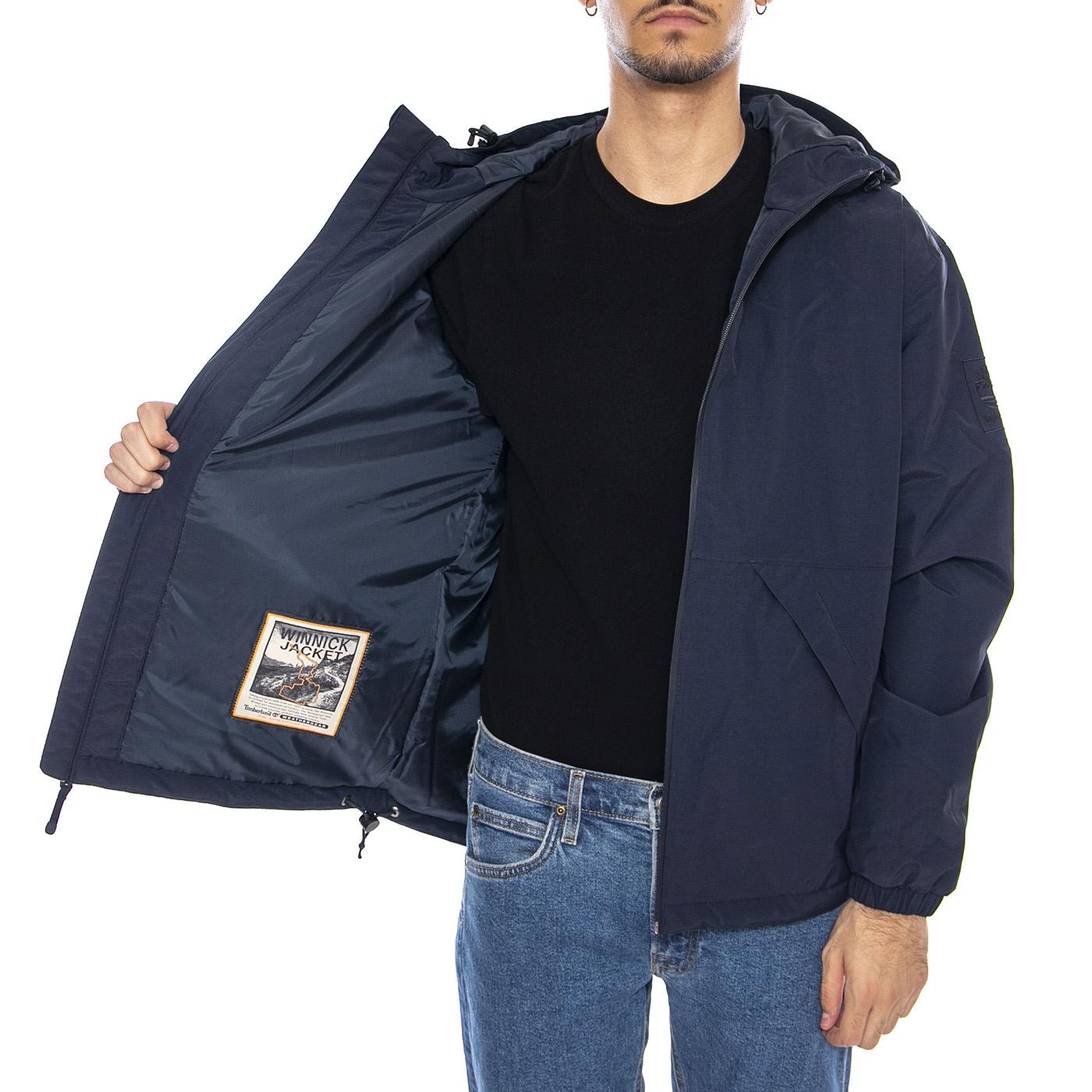 Winnick Waterproof Insulated Jacket Blue - Giacca con Cappuccio Uomo Blu TB0A44P 64331 TIMBERLAND 