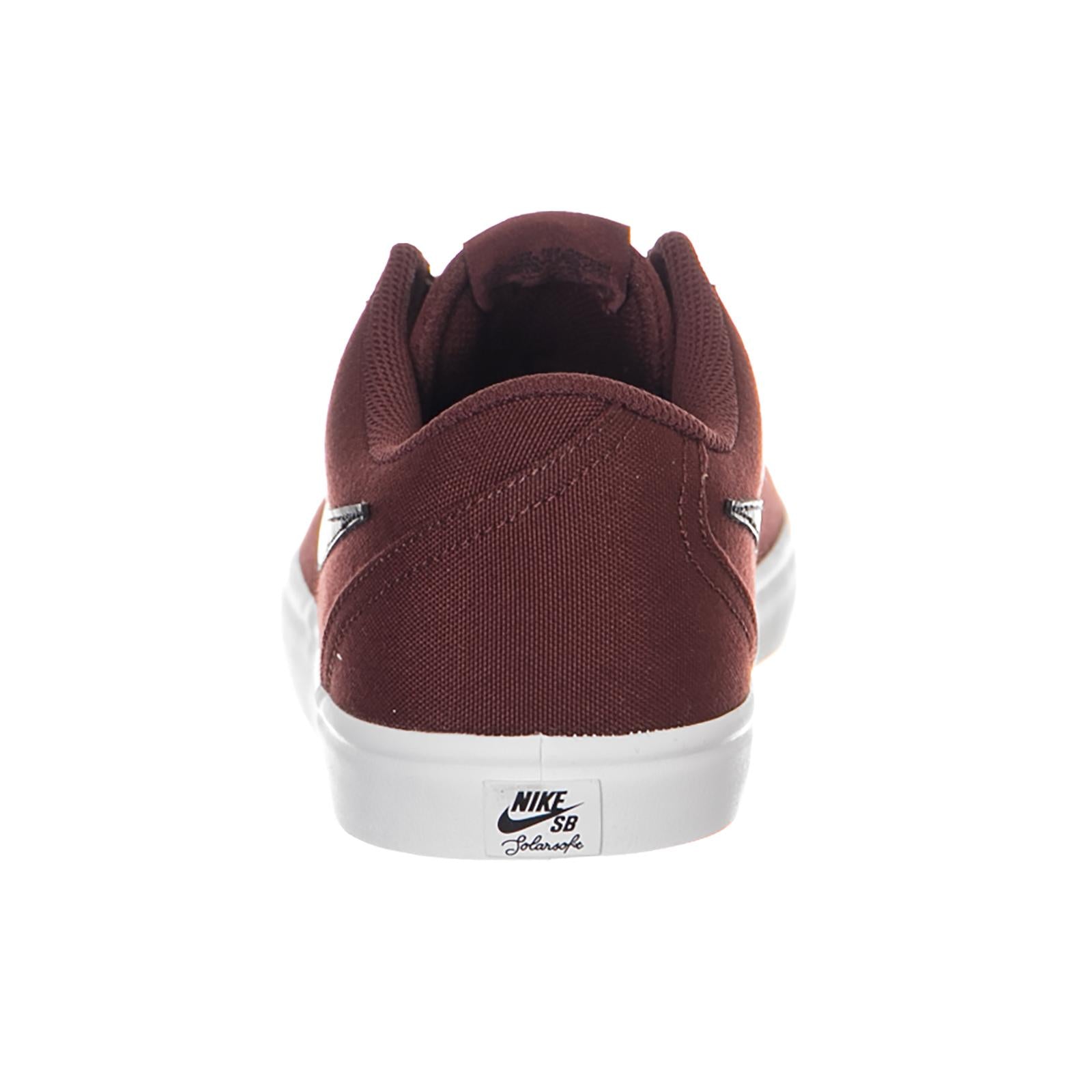 SB Check Solarsoft Canvas Dark Team Red / Black - White 843896-611  NIKE 