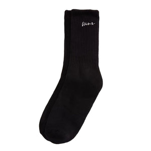 Classic Script Crew - Calzini Neri VN000QBGBLK1 . VANS 