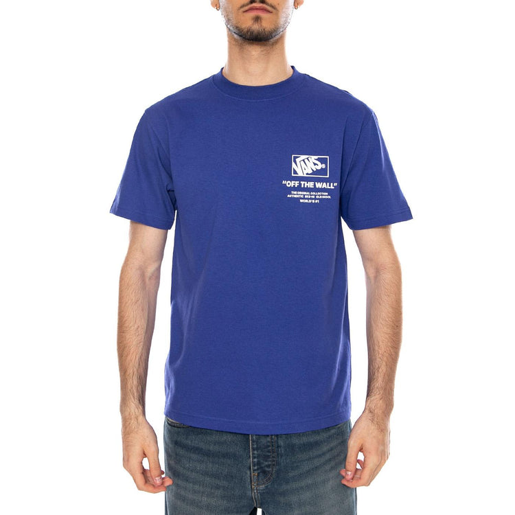 STACKED HI SS TEE ROYAL COBALT - Maglietta Girocollo Uomo Blu VN000PEW FRX1 VANS 
