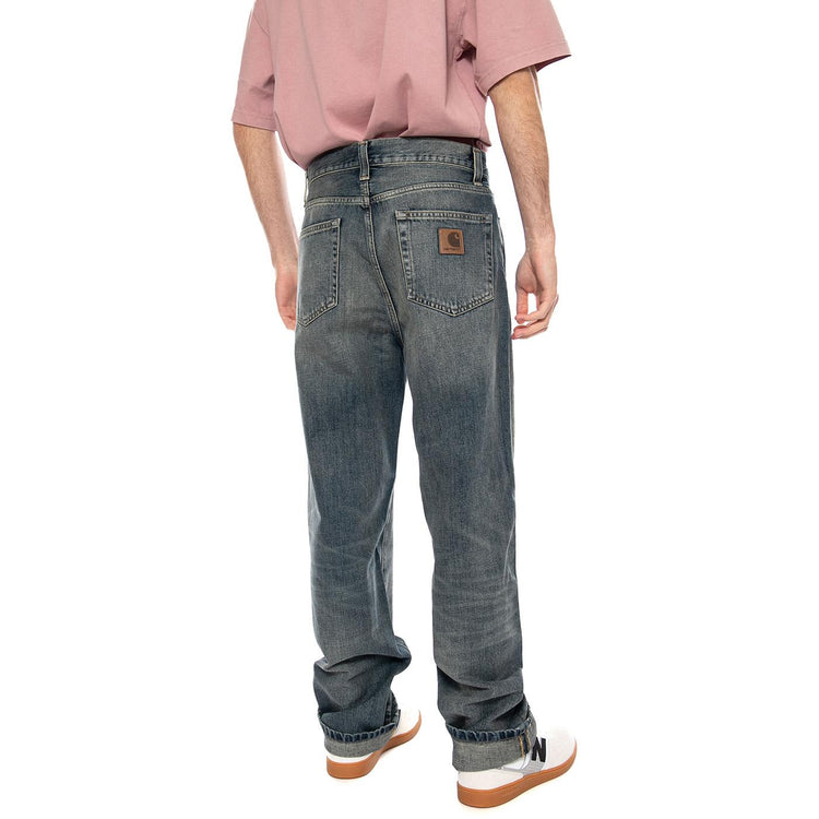 Aaron Pant Blue - Pantaloni Denim Jeans Uomo Blu I036728 014Q CARHARTT WIP 