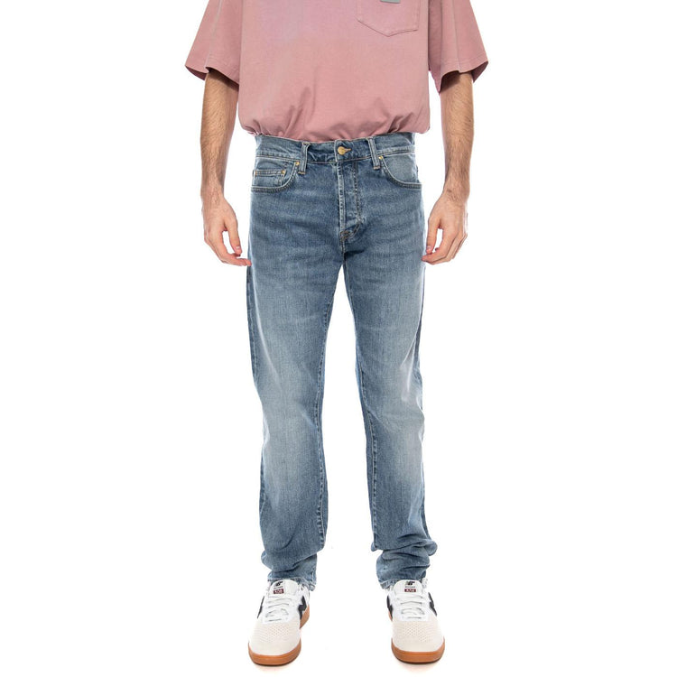 Klondike Pant Blue - Pantaloni Denim Jeans Uomo Blu I024898 01WJ CARHARTT WIP 