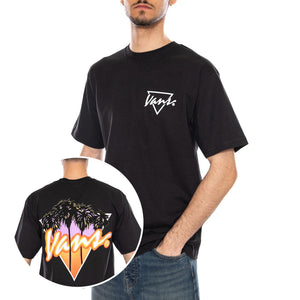 PALM DRIVE SS TEE - Maglietta Girocollo Uomo Nera VN000SXE BLK1 VANS 
